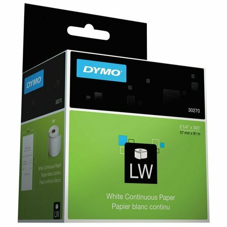 DYMO 30270 LabelWriter 2 1/4'' x 300' White Continuous-Roll Receipt Paper 328DYM30270